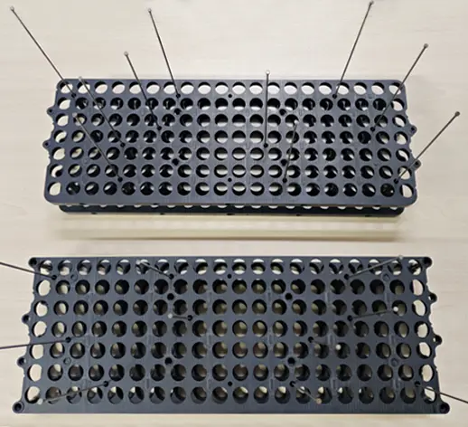 Top View of Cell Holder Grid