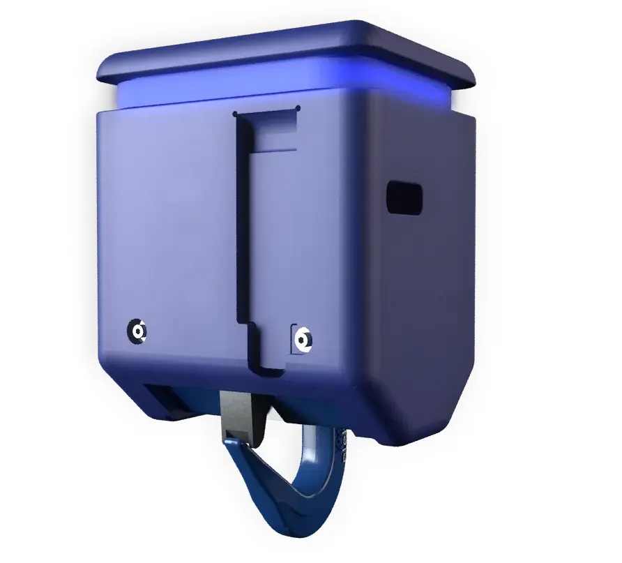 Blue Industrial Lifting Device